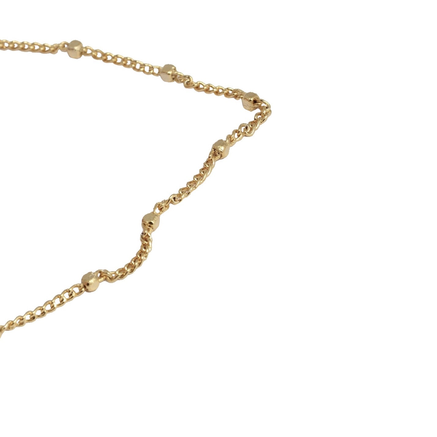 24k Gold Plated Cube Chain